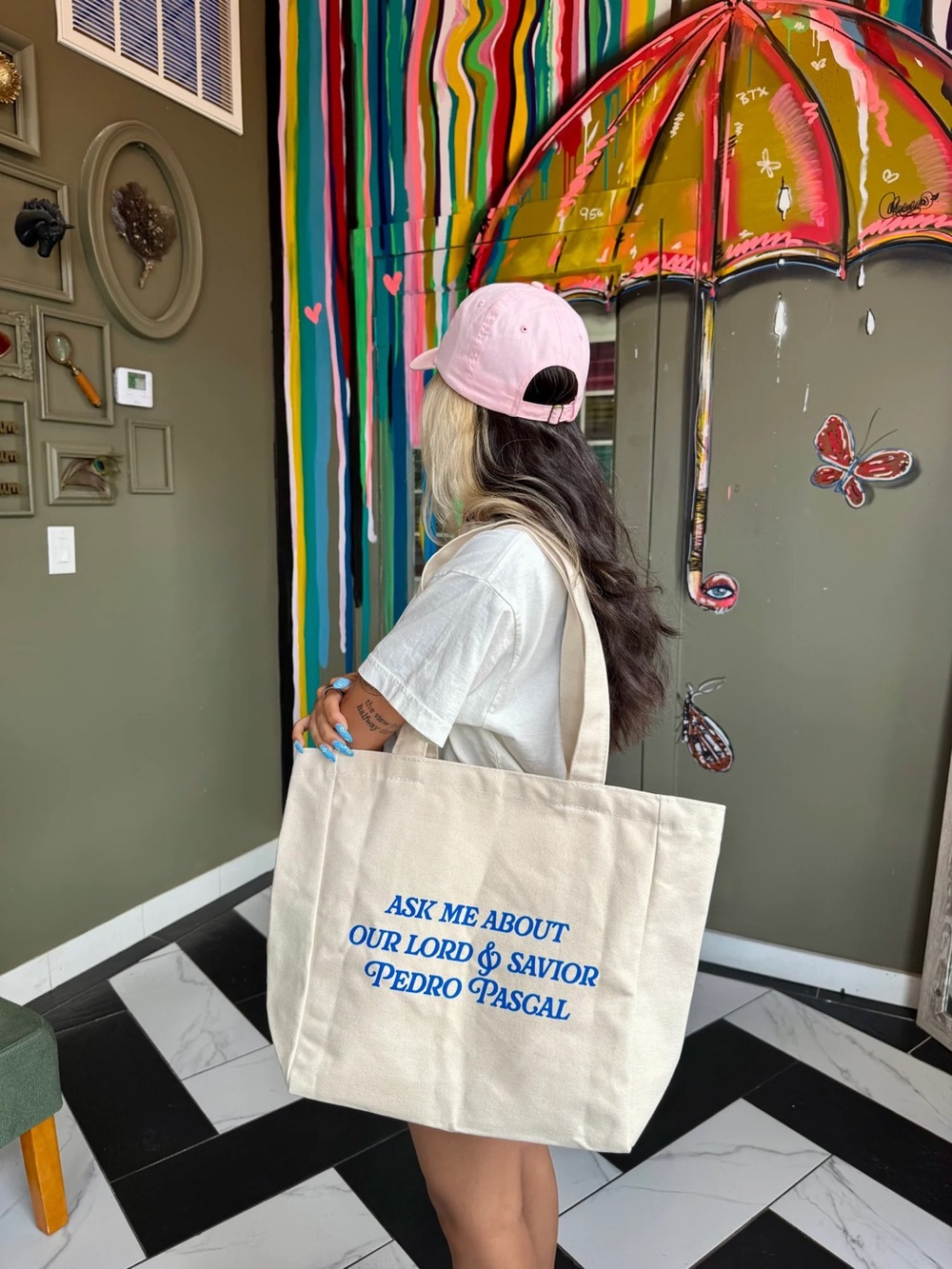 JZD Pedrito Pedro Pascal Canvas Tote Bag